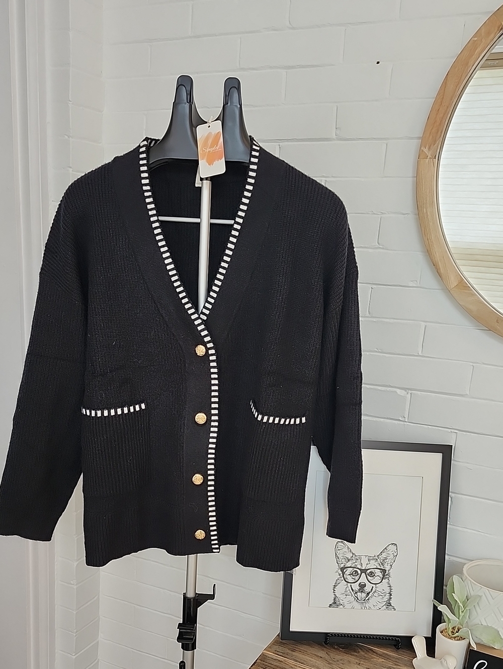 Black Cardigan, Womens small